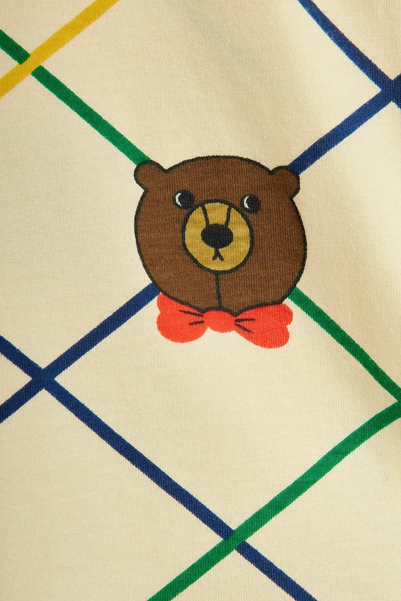 Dziewczynka Mini Rodini legginsy dziecięce Bear 25730137 beżowy