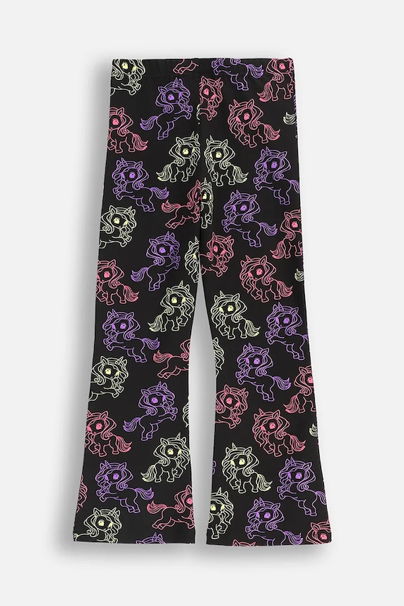 Coccodrillo colanți de bumbac pentru copii ZC5122102RGK negru AW25