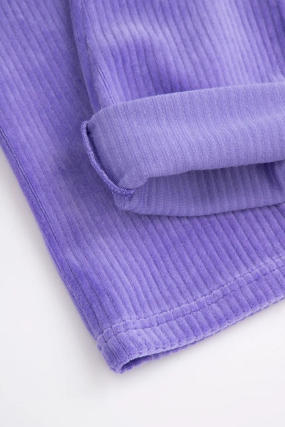 Παιδικό κολάν από βαμβάκι Coccodrillo μωβ ZC5122104RGK