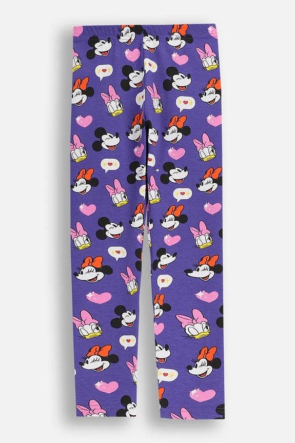 Coccodrillo legginsy dziecięce z elastanem fioletowy ZC5122104LGD