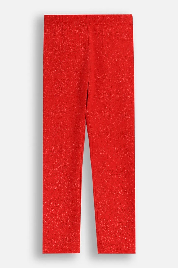 Coccodrillo legginsy dziecięce dzianina czerwony ZC5122101MER