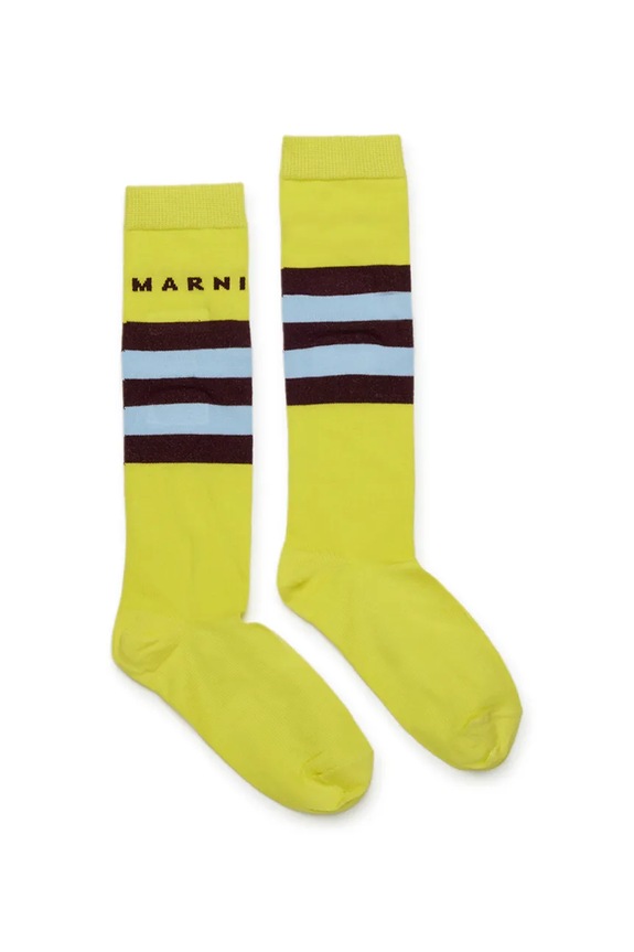 Dječje čarape Marni MZ39U SOCKS zelena M01631