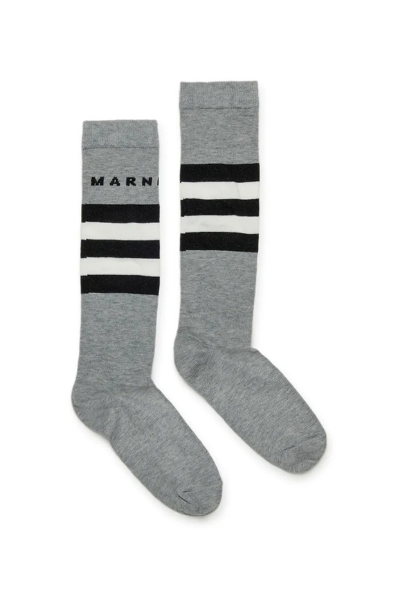Dječje čarape Marni MZ39U SOCKS siva M01631