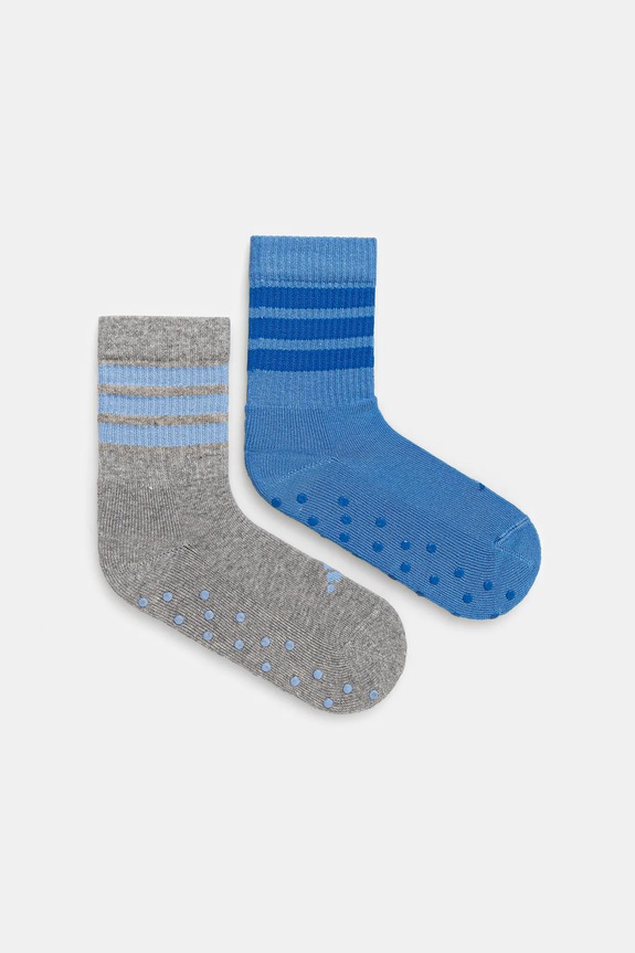 Otroške nogavice adidas Performance 2-pack Prijazno od planeta modra JW9793