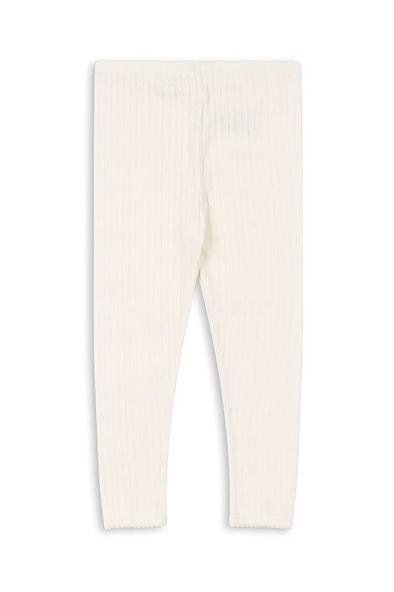 Dječje pamučne tajice Konges Sløjd MINNIE PANTS GOTS KS103922.9BYA bež AW25