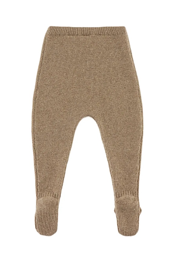 Donsje półśpioszki niemowlęce wełniane Matsie Merino Wool Leggings Bear 3039101 brązowy AW25