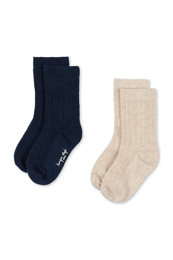 Detské ponožky Konges Sløjd 2 PACK PONTELLE SOCKS 2-pak tmavomodrá KS103645.9BYA