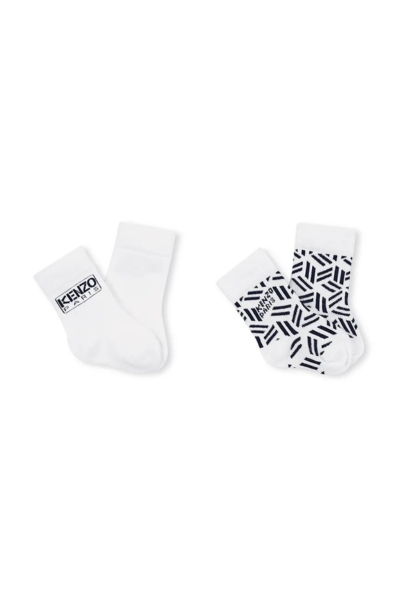 Kenzo Kids skarpetki dziecięce 2-pack biały K61209