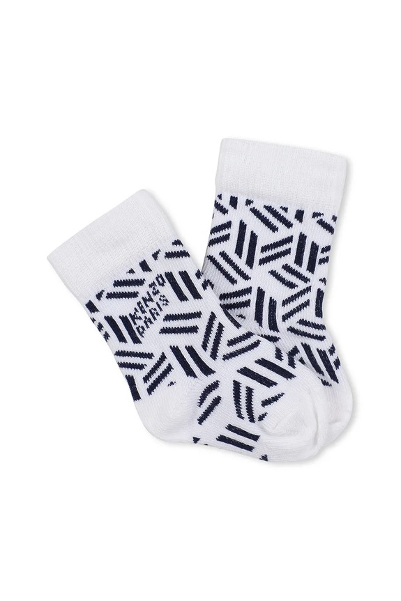 Chłopiec Kenzo Kids skarpetki dziecięce 2-pack K61209 biały