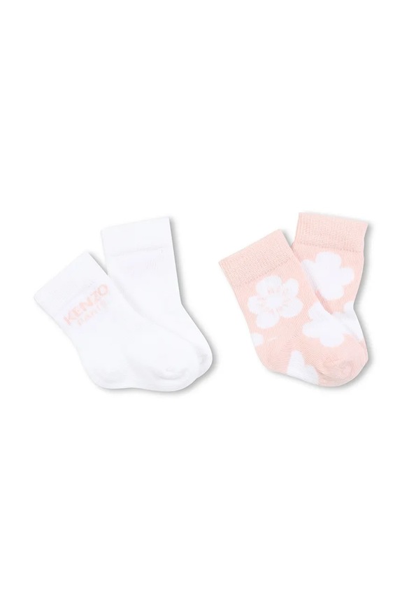 Kenzo Kids skarpetki dziecięce 2-pack różowy K61209