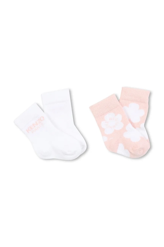 Kenzo Kids skarpetki dziecięce 2-pack różowy K61209