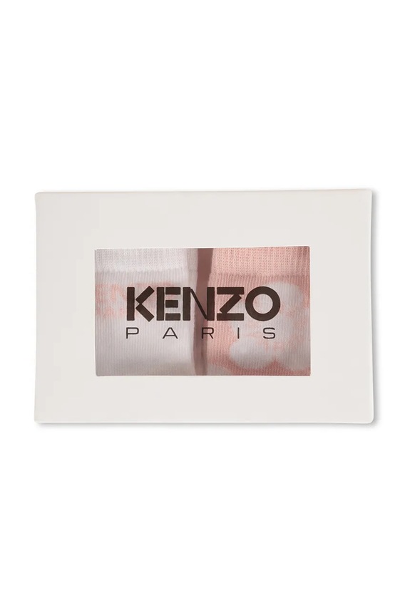 Kenzo Kids skarpetki dziecięce 2-pack różowy K61209