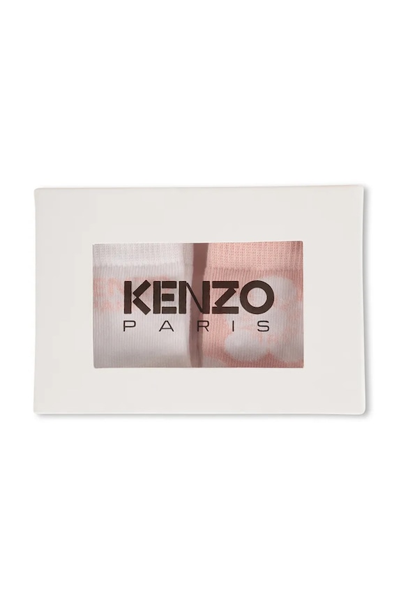 Kenzo Kids skarpetki dziecięce 2-pack różowy K61209