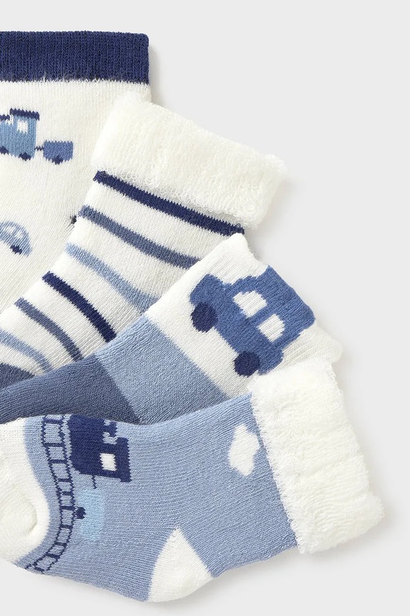 Дитячі шкарпетки Mayoral Newborn 4-pack 9917.1A.Newborn.9BYA блакитний AW25