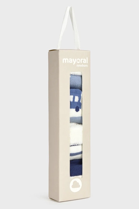 Хлопчик Дитячі шкарпетки Mayoral Newborn 4-pack 9917.1A.Newborn.9BYA блакитний