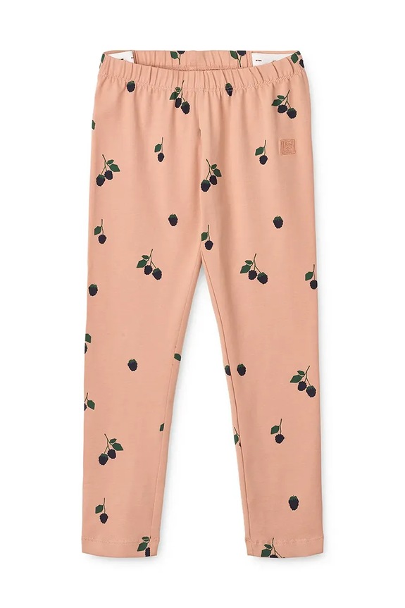 Detské legíny Liewood Marie Printed Leggings s elastanom oranžová LW20359.9BYA