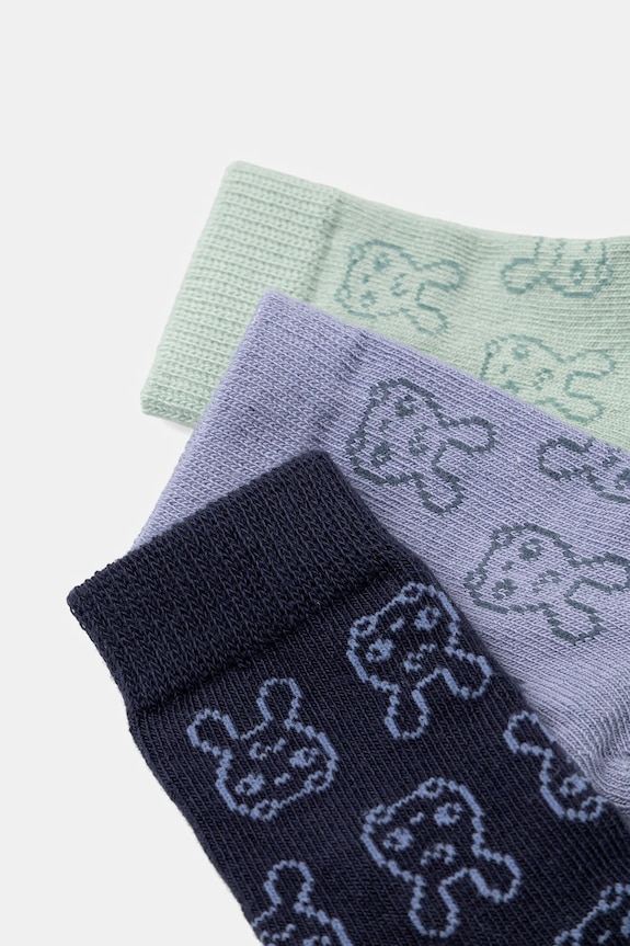 United Colors of Benetton skarpetki niemowlęce 3-pack 6AO3A7007.W.seasonal granatowy AW25