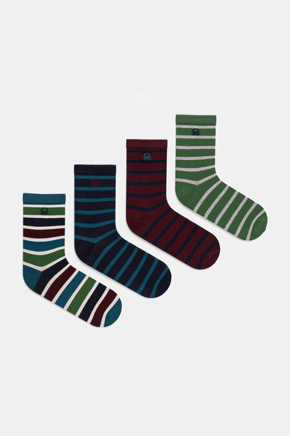 United Colors of Benetton skarpetki dziecięce 4-pack zielony 6AO30704E.G.seasonal