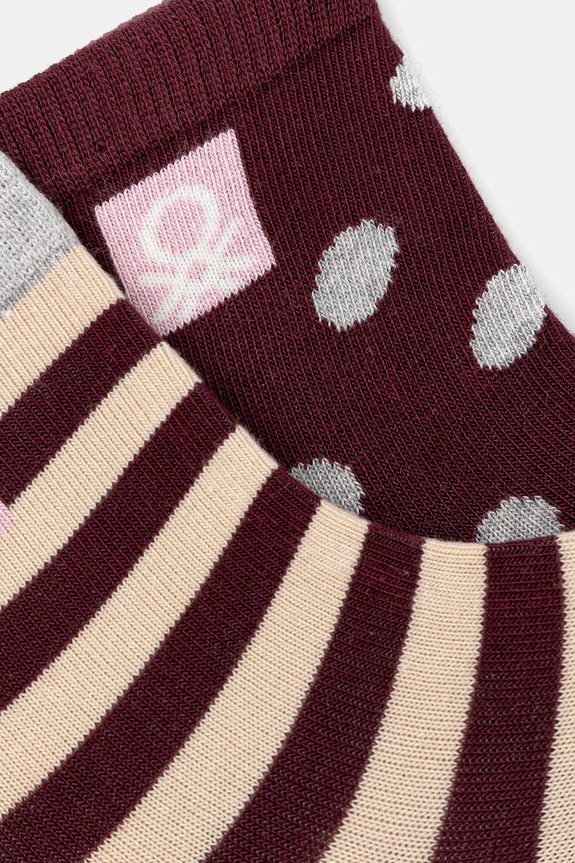 Detské ponožky United Colors of Benetton 2-pak 6AO30704F.G.seasonal béžová AW25