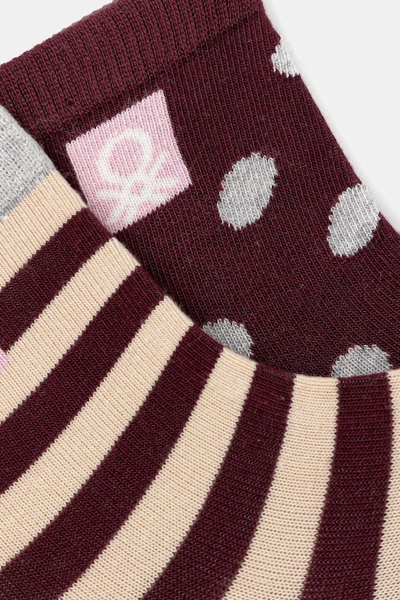 Detské ponožky United Colors of Benetton 2-pak 6AO30704F.G.seasonal béžová AW25