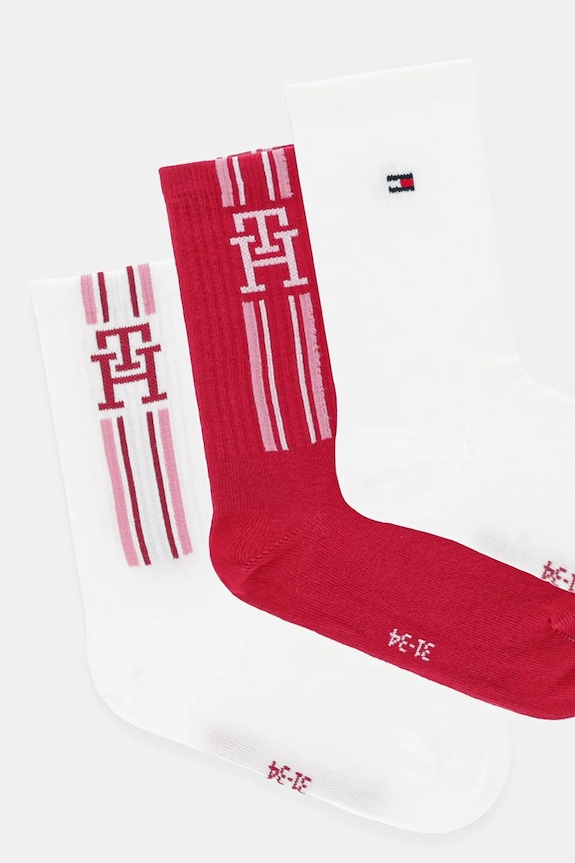 Tommy Hilfiger skarpetki dziecięce 3-pack 701236331.9BYA różowy AW25