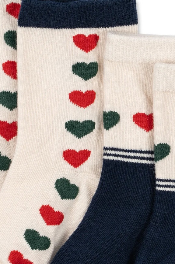 Dětské ponožky Konges Sløjd 2 PACK JAQUARD SOCKS 2-pack KS104173.9BYA námořnická modř AW25