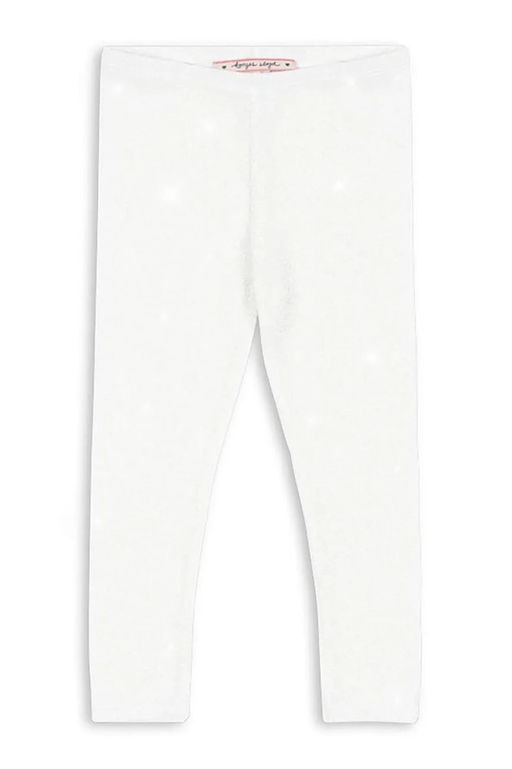 Konges Sløjd legginsy dziecięce LOLA PANTS GRS dzianina biały KS104340.9BYA
