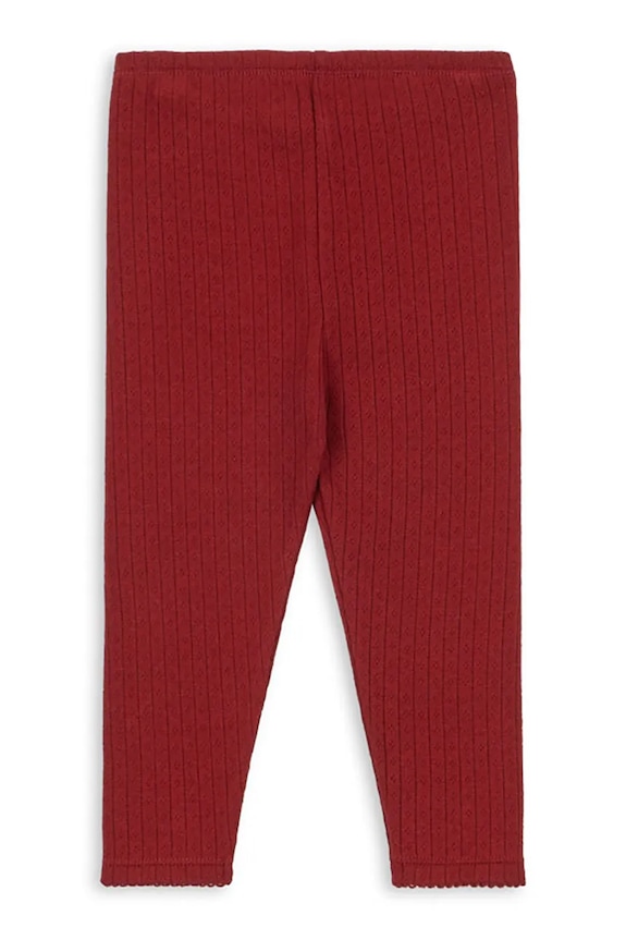 Детские хлопковые леггинсы Konges Sløjd MINNIE PANTS GOTS KS104378.9BYA красный AW25