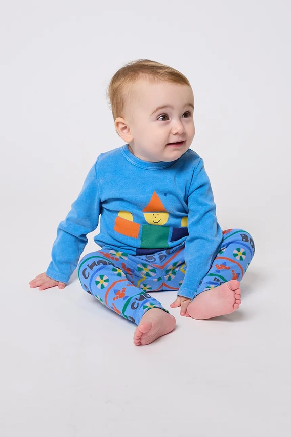 Bobo Choses leggings neonato/a Toys 225FB011 blu