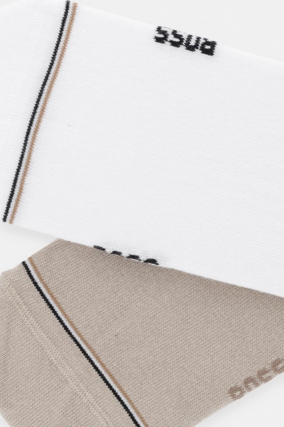 BOSS skarpety stopki męskie 2P LC Iconic CC 2-pack 50522704 beżowy SS26