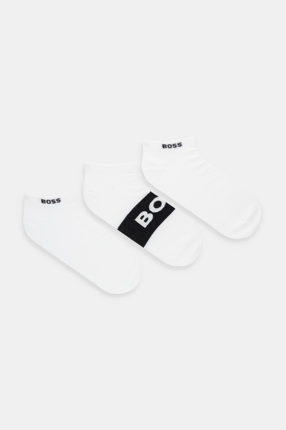 Μικρές κάλτσες BOSS 3-pack Bashinah κοντές κάλτσες λευκό 50543482