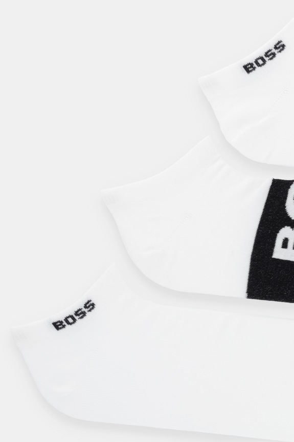 Μικρές κάλτσες BOSS 3-pack Bashinah 50543482 λευκό SS26