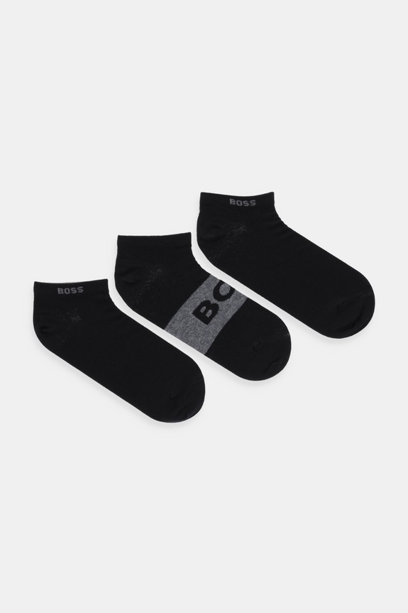 Μικρές κάλτσες BOSS 3-pack Bashinah μαύρο 50543482