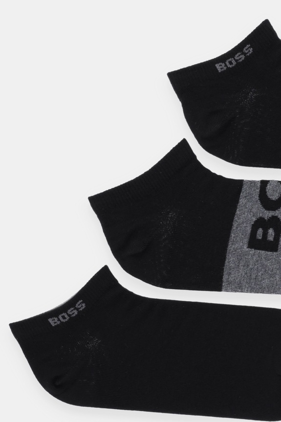 Μικρές κάλτσες BOSS 3-pack Bashinah 50543482 μαύρο SS26