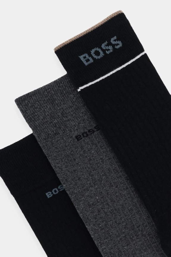 BOSS șosete 3-pack 3P RS Rib Fine CC 50543539 multicolor AW25