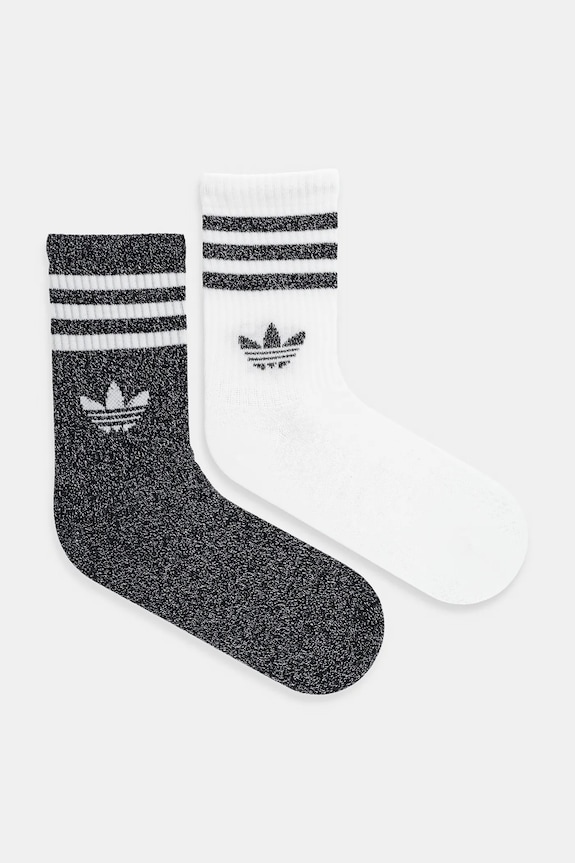 Ponožky adidas Originals 3-Stripes 2-pack dlouhé ponožky černá JV6049
