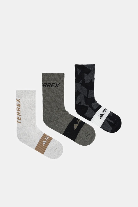 adidas TERREX calzini Multi pacco da 3 calzini nero JX1094