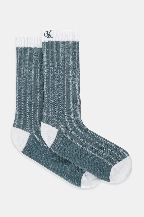 Κάλτσες Calvin Klein Jeans ψηλές κάλτσες τιρκουάζ 701235975