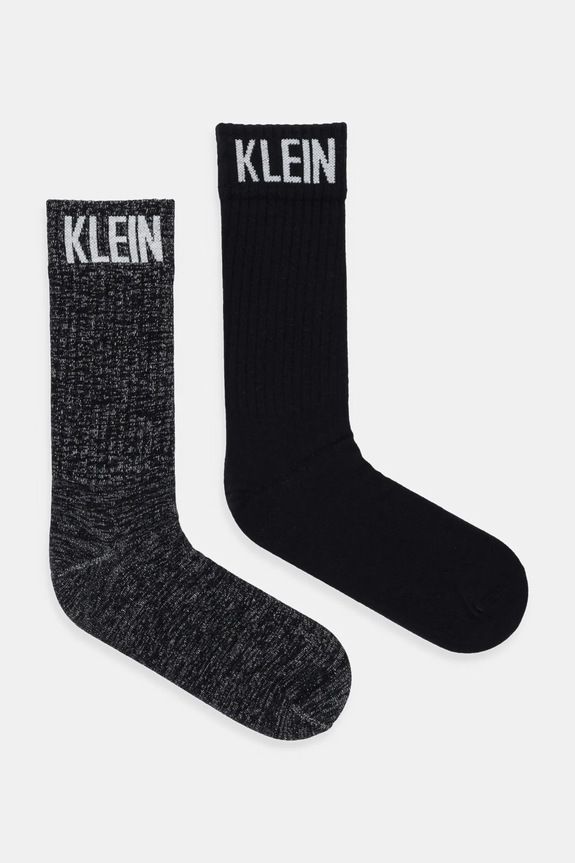 Κάλτσες Calvin Klein Jeans 2-pack στάμπα μαύρο 701235978