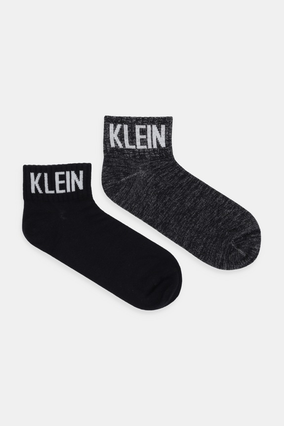 Calvin Klein Jeans calzini pacco da 2 melange nero 701236560