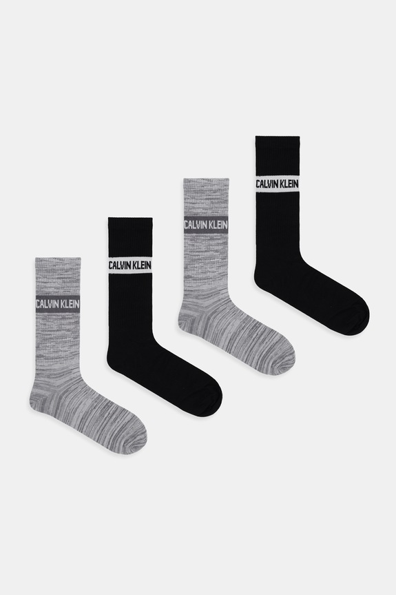 Κάλτσες Calvin Klein Jeans 4-pack μελανζέ γκρί 701235983