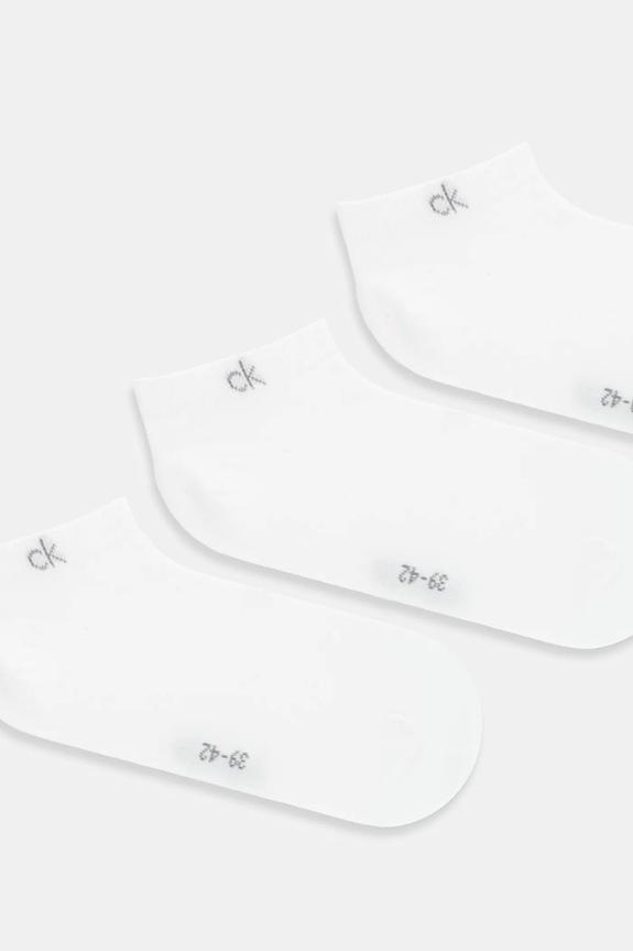 Ponožky Calvin Klein 3-pak 701234366 biela SS26