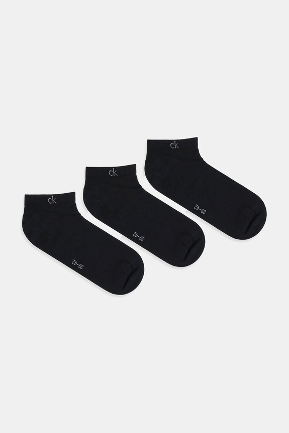 Calvin Klein șosete 3-pack sosete scurte negru 701234366