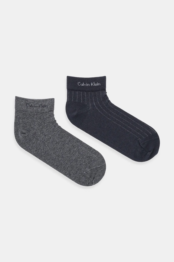 Κάλτσες Calvin Klein 2-pack απλικέ γκρί 701235972