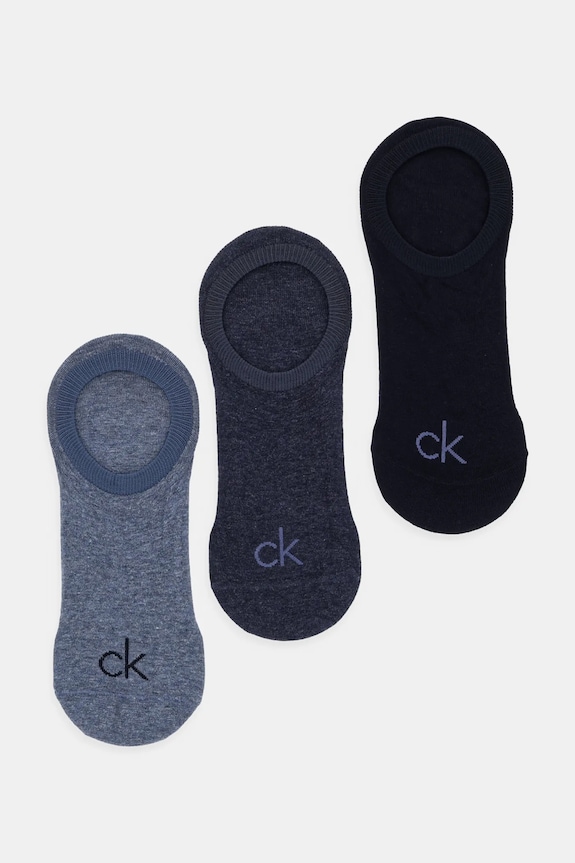 Calvin Klein calzini pacco da 3 calzini corti blu 701236412
