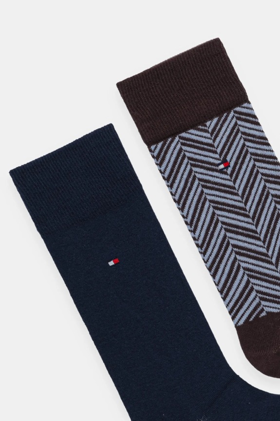 Κάλτσες Tommy Hilfiger 2-pack 701236309 καφέ AW25