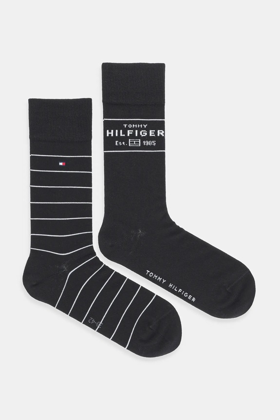 Ponožky Tommy Hilfiger 2-pack dlouhé ponožky černá 701236634