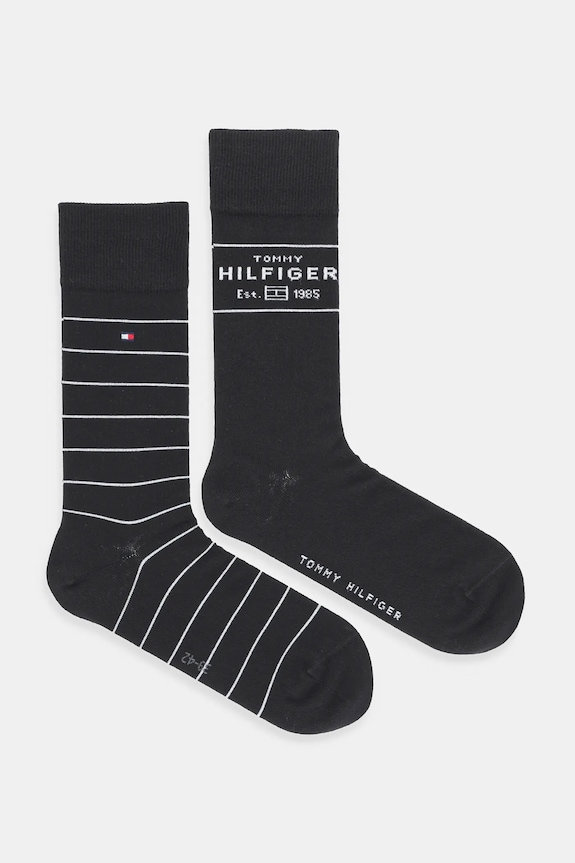 Ponožky Tommy Hilfiger 2-pack dlouhé ponožky černá 701236634