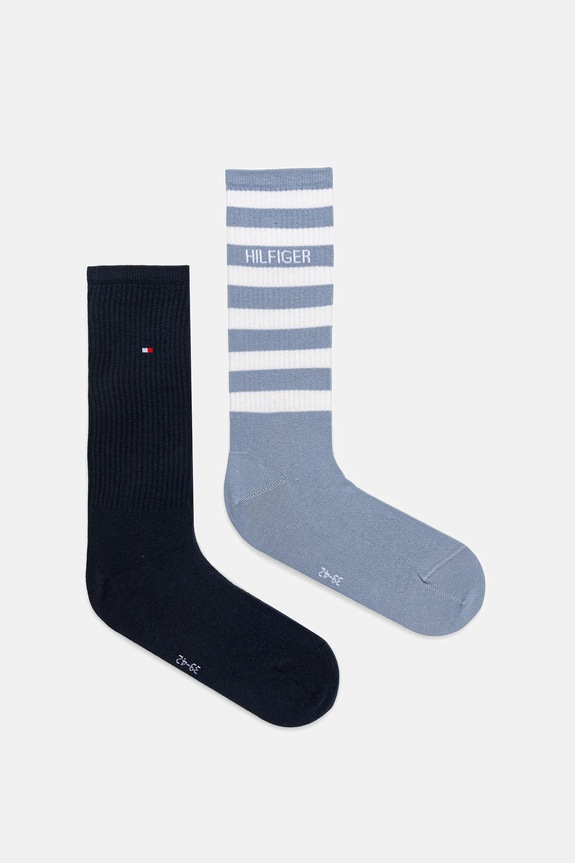 Tommy Hilfiger calzini pacco da 2 semplice blu 701236735