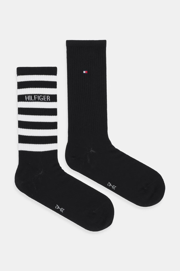 Tommy Hilfiger calzini pacco da 2 semplice nero 701236735